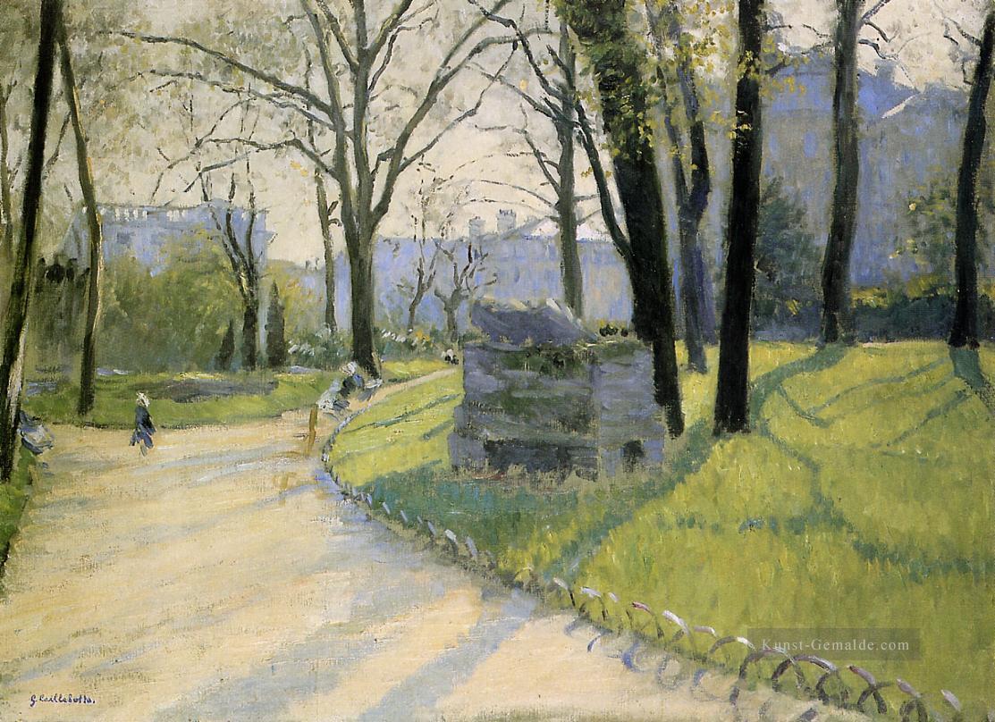 Der Parc Monceau Landschaft Gustave Caillebotte Ölgemälde
